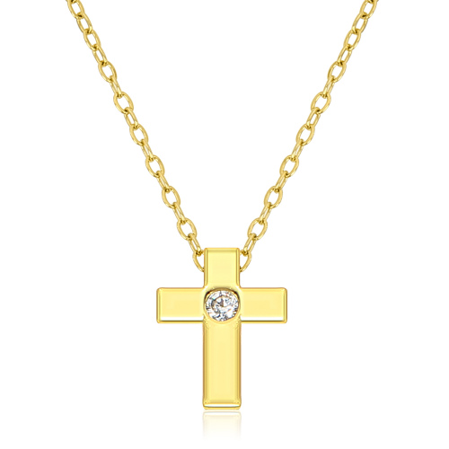 Gold Cross Necklace 